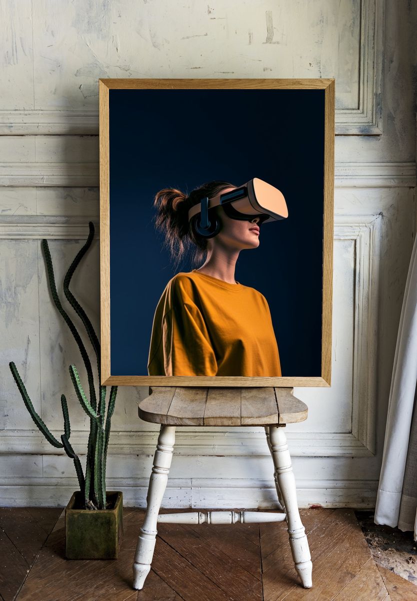 VR Portrait Photography Poster. room preview