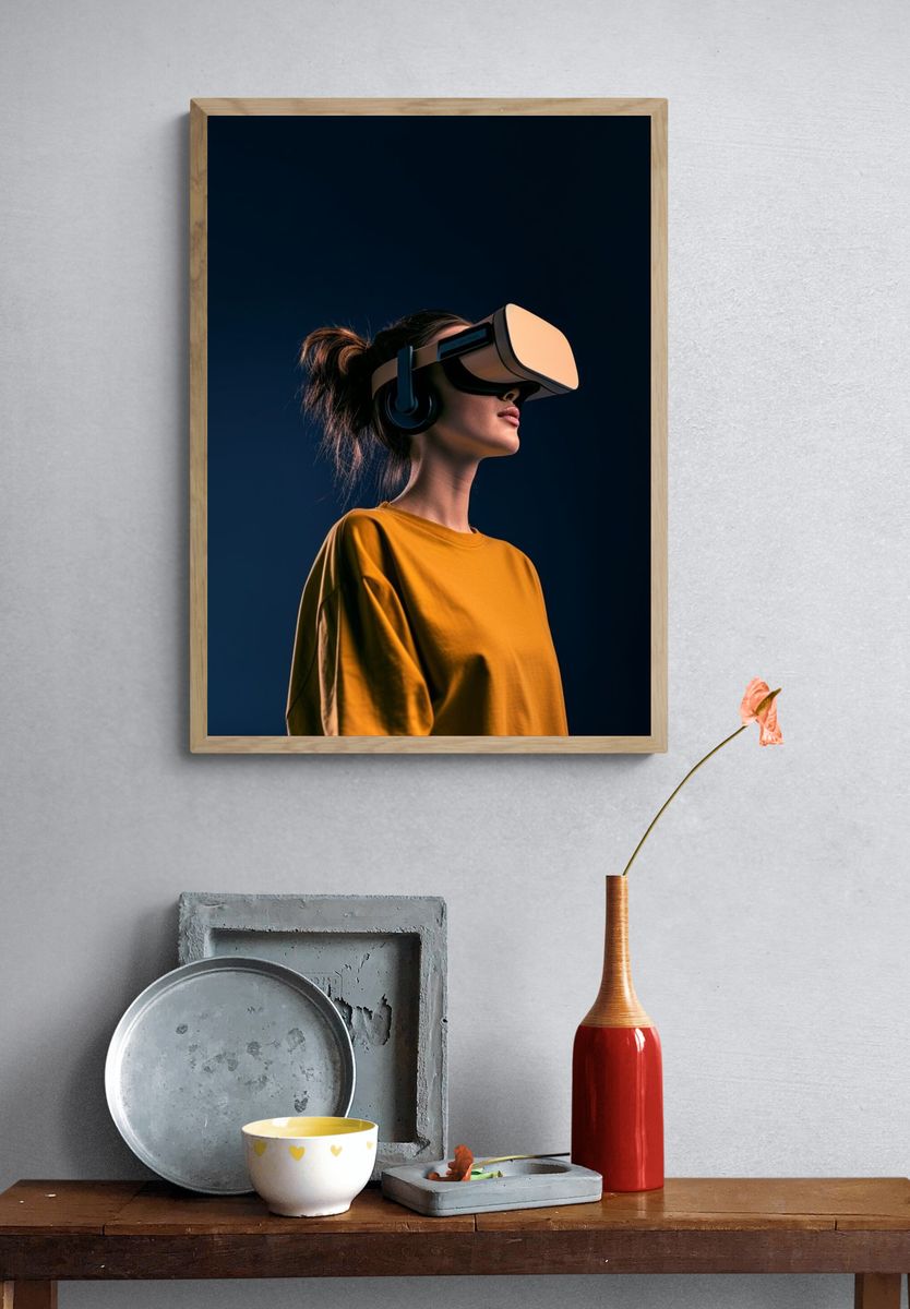 VR Portrait Photography Poster. — room view 3