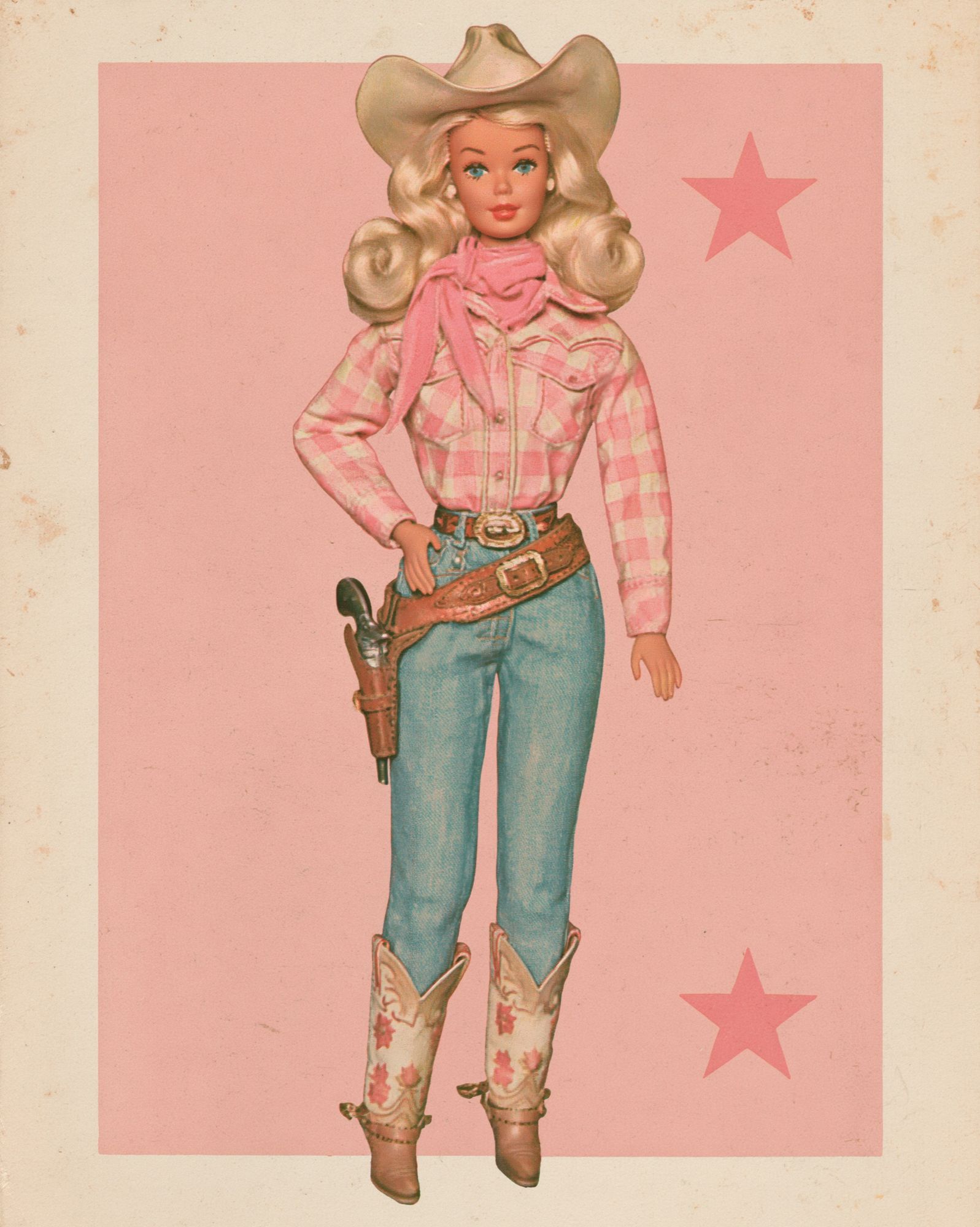 Cowgirl Barbie Vintage Poster. poster — vintage art