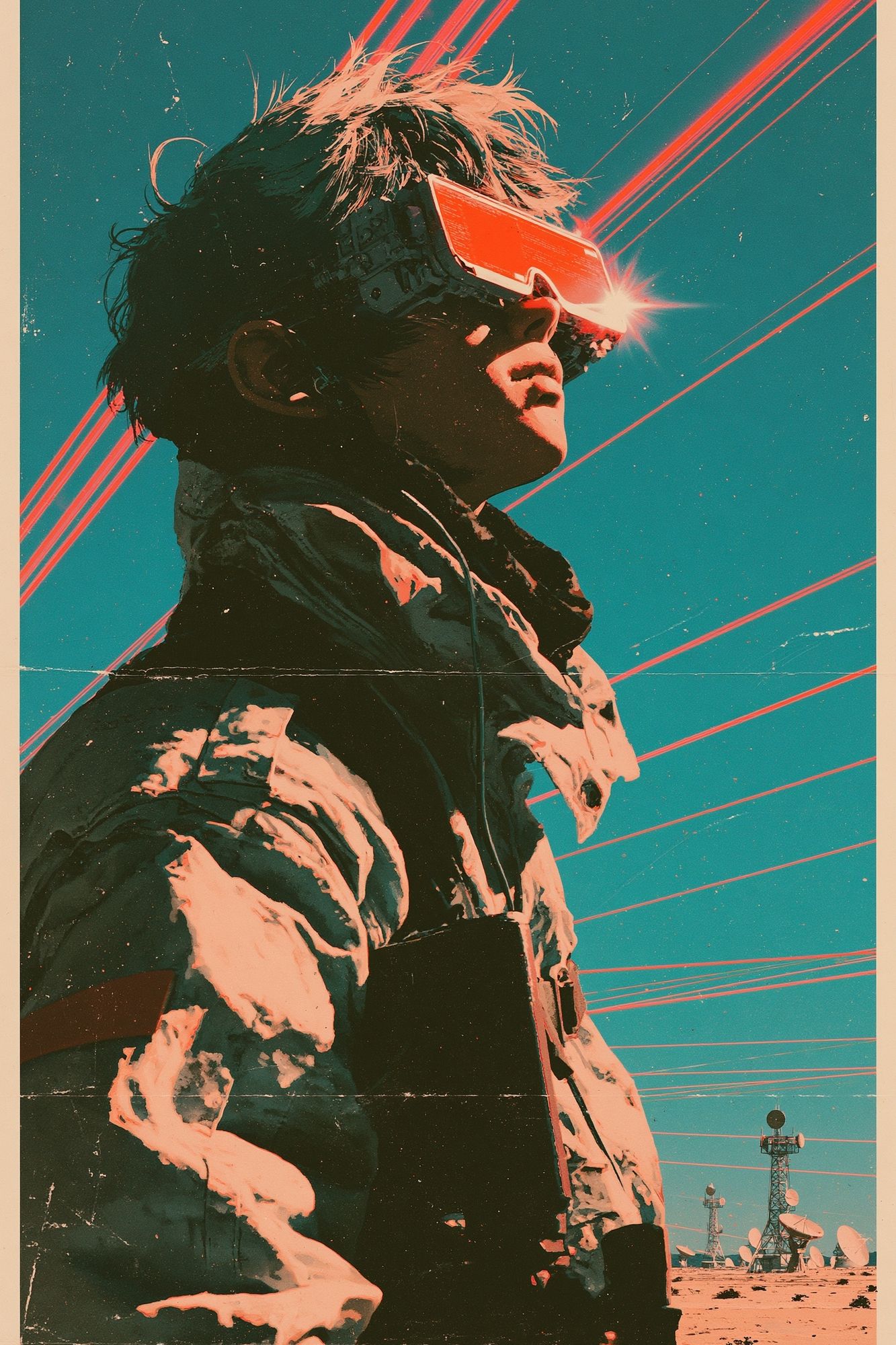Retro Sci-Fi Visionary Poster. poster detail