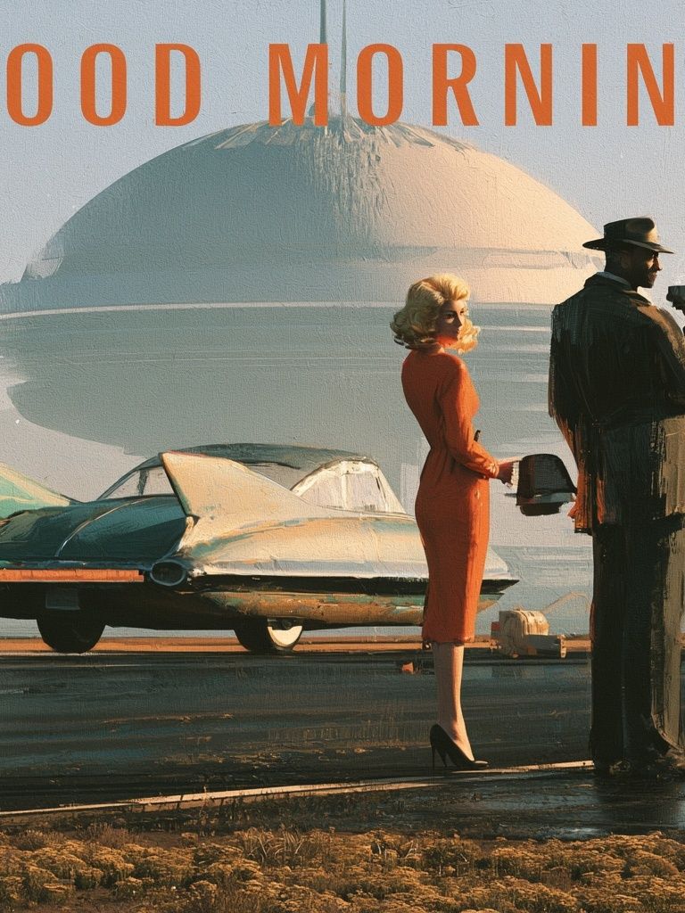Good Morning Retro Poster. poster detail