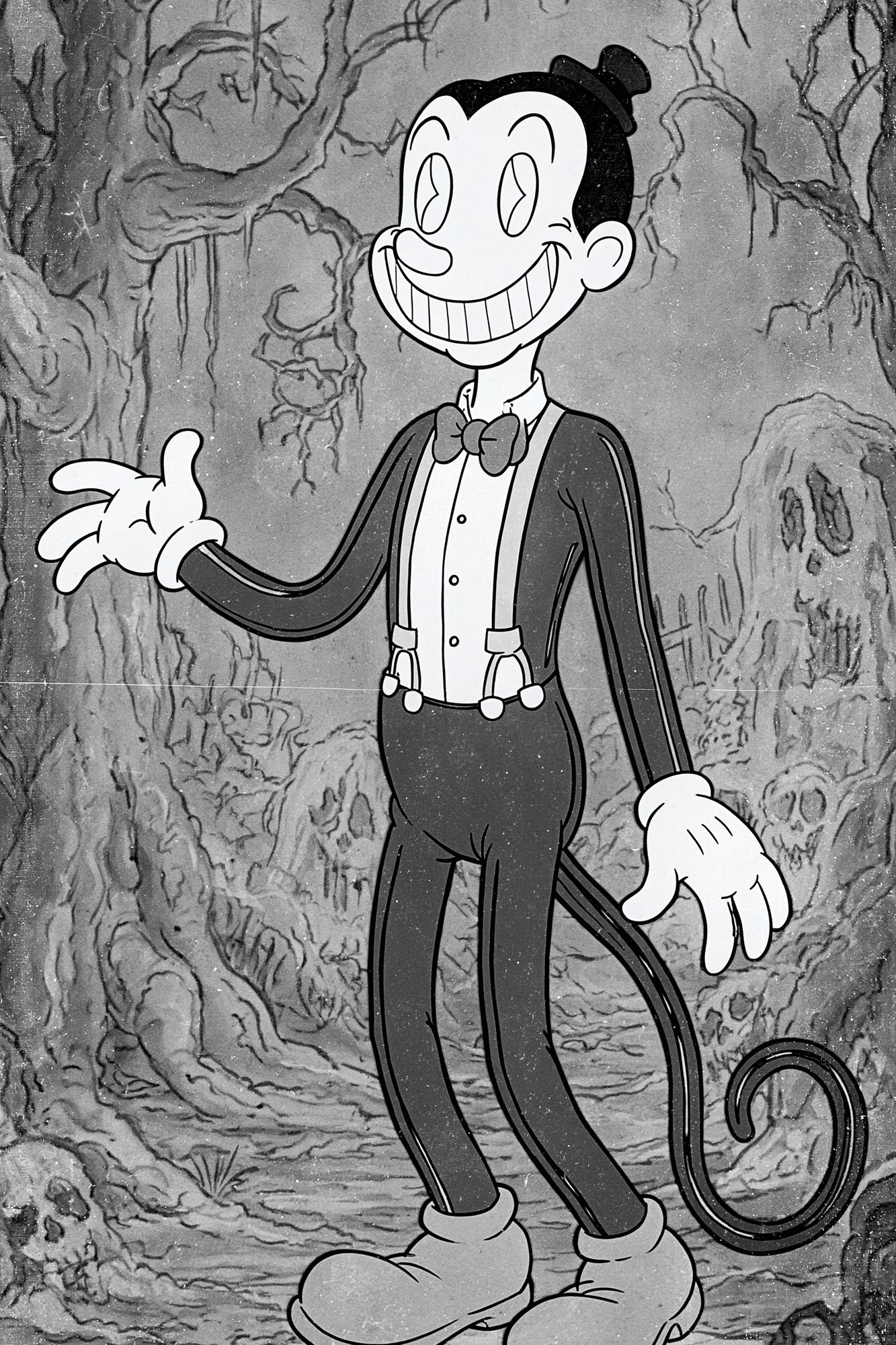 Vintage Cartoon Character Print. poster detail