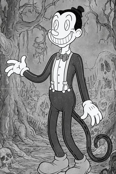 Vintage Cartoon Character Print. poster