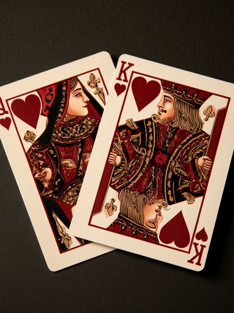 King and Queen of Hearts Poster. poster — vintage art