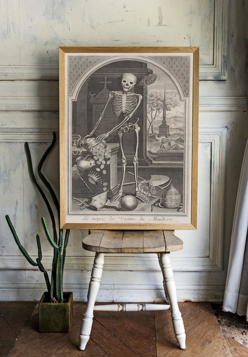 Vanitas Still Life — Fine Art Print. — room view 1