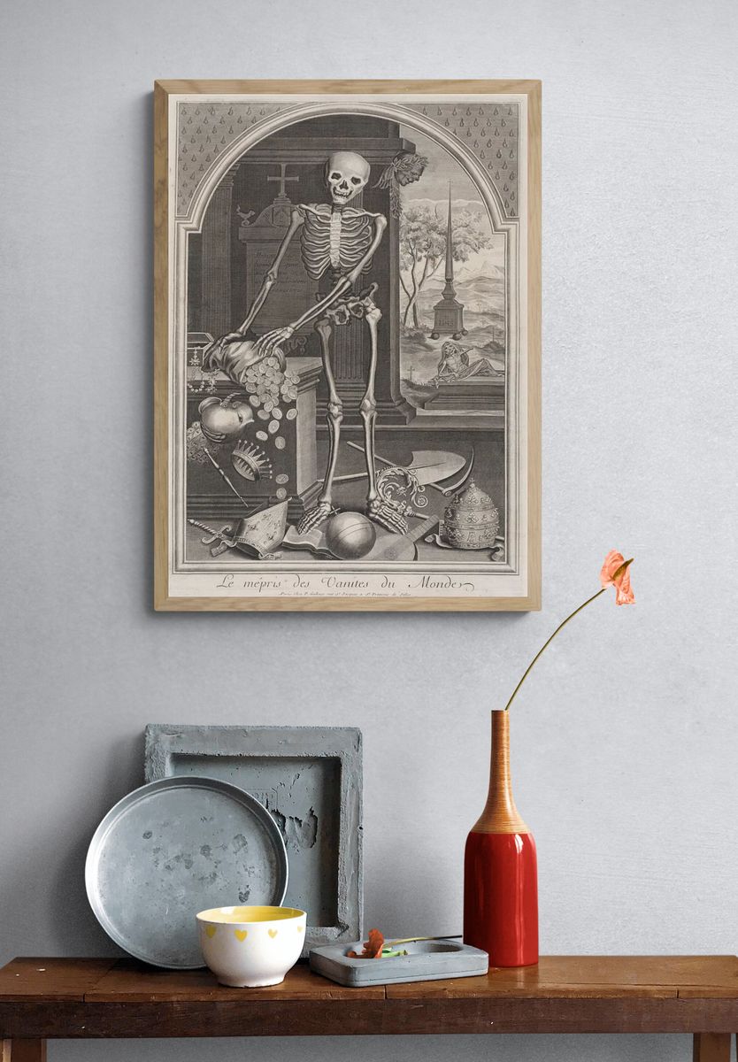 Vanitas Still Life — Fine Art Print. — room view 3