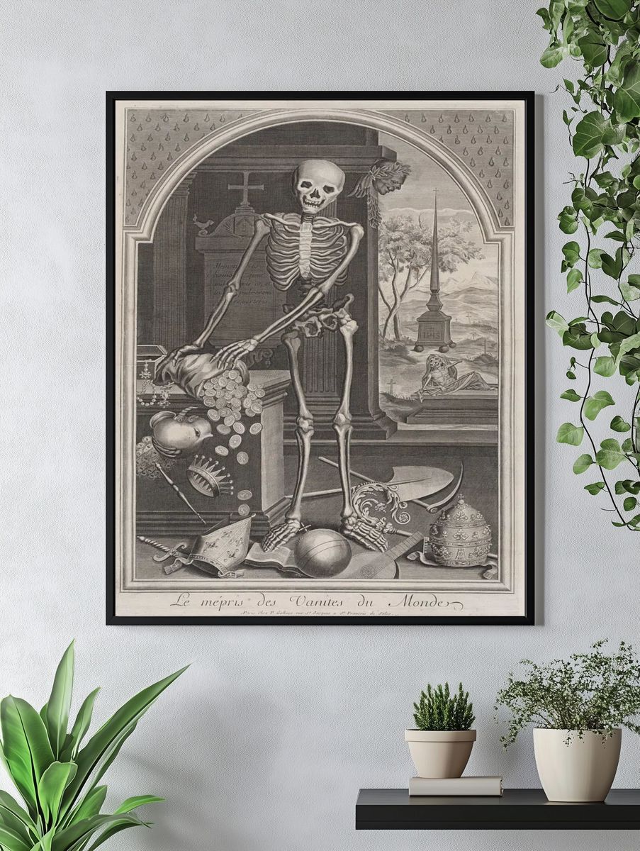 Vanitas Still Life — Fine Art Print. — room view 4