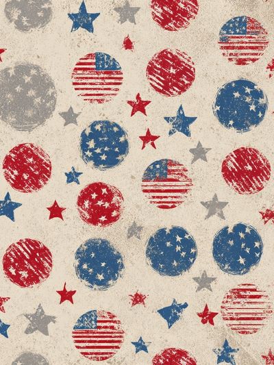 Stars and Stripes Pattern — Vintage Print