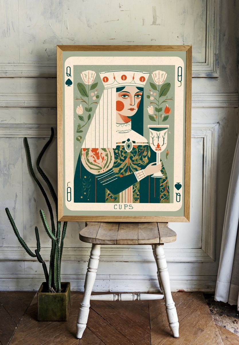 Queen of Cups Tarot Poster. — room view 1