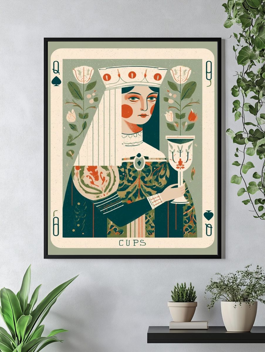 Queen of Cups Tarot Poster. — room view 4