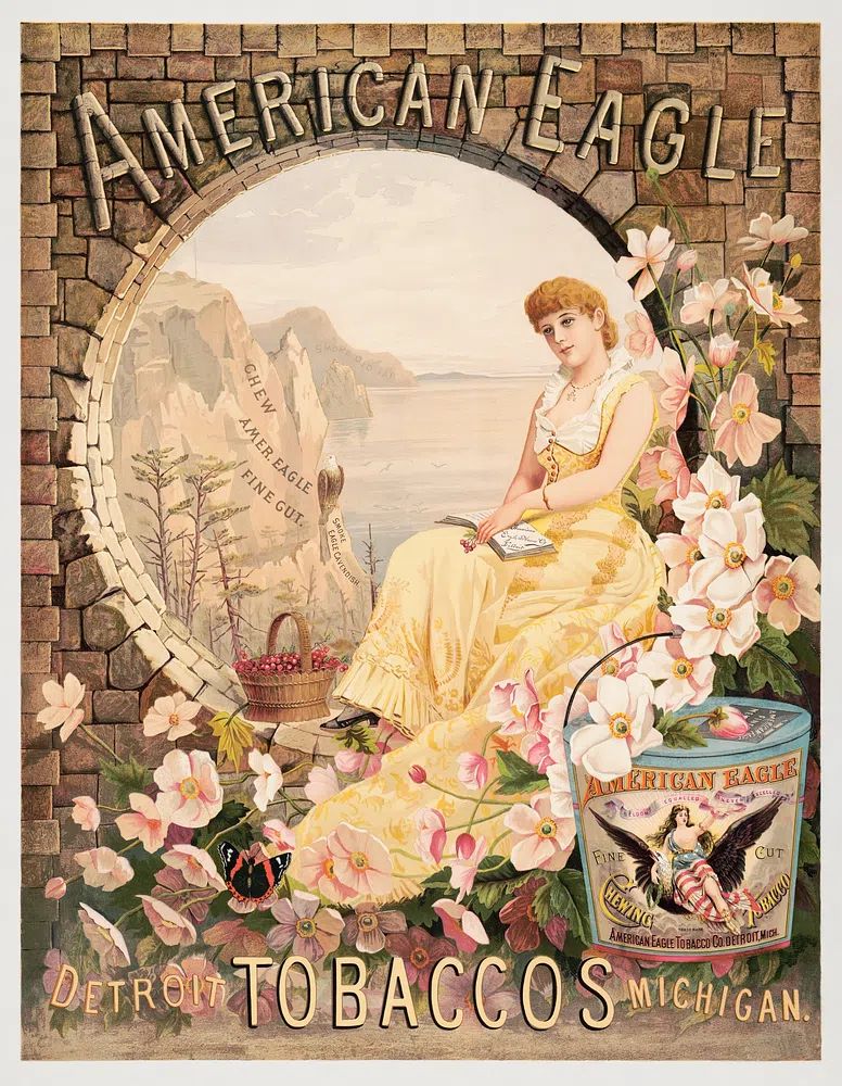 American eagle, chew American eagle. poster detail