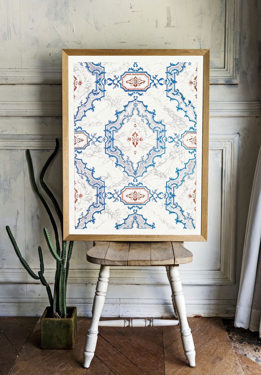 Entrance Hall Wallpaper Collins House. — room view 1
