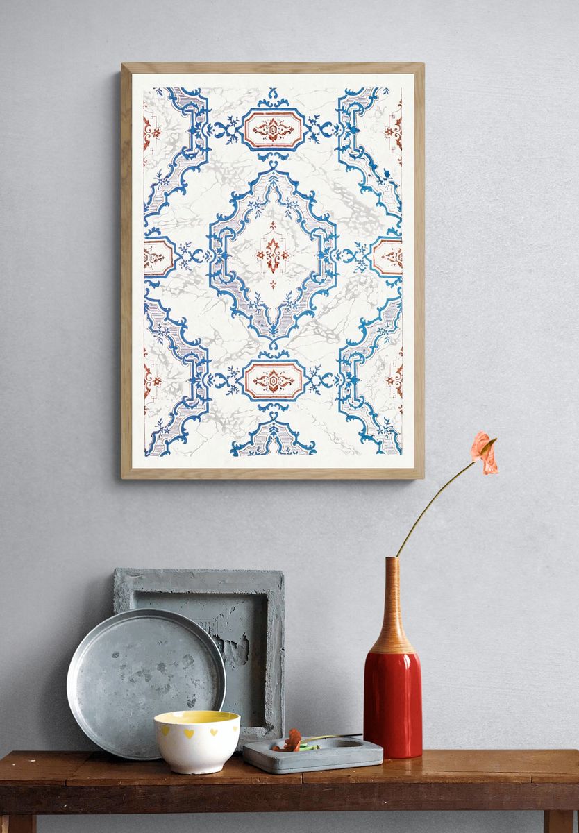 Entrance Hall Wallpaper Collins House. — room view 3
