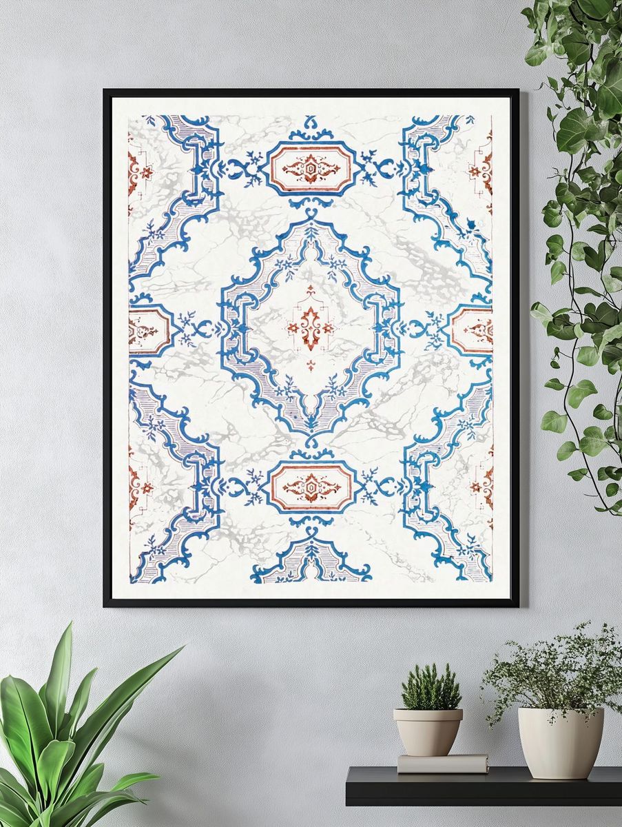 Entrance Hall Wallpaper Collins House. — room view 4