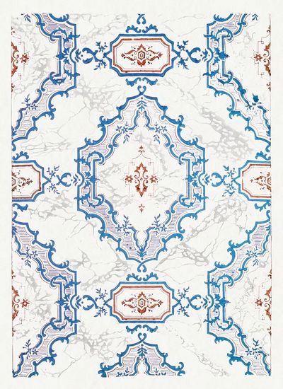 Entrance Hall Wallpaper Collins House. poster