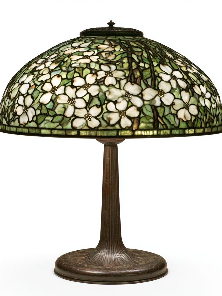 Tiffany-Style Floral Lamp Poster. poster detail