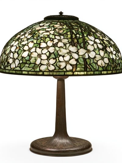 Tiffany-Style Floral Lamp Poster. poster