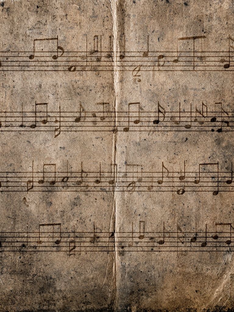 Vintage Sheet Music Texture Poster. poster detail