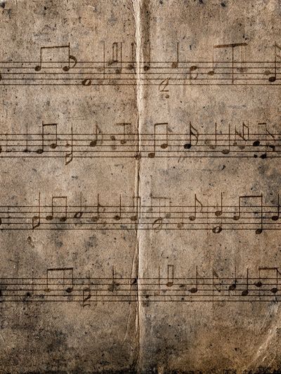 Vintage Sheet Music Texture Poster.