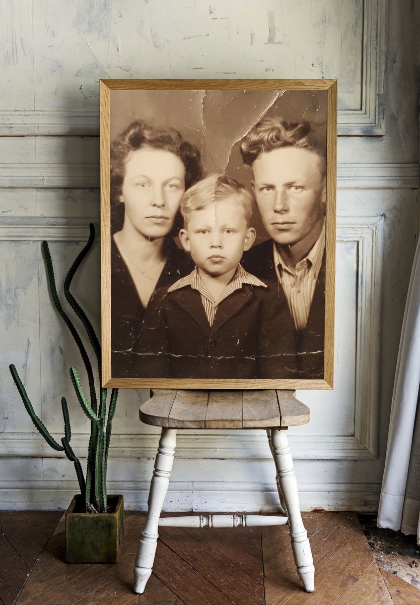 Vintage Family Portrait Poster. — room view 1