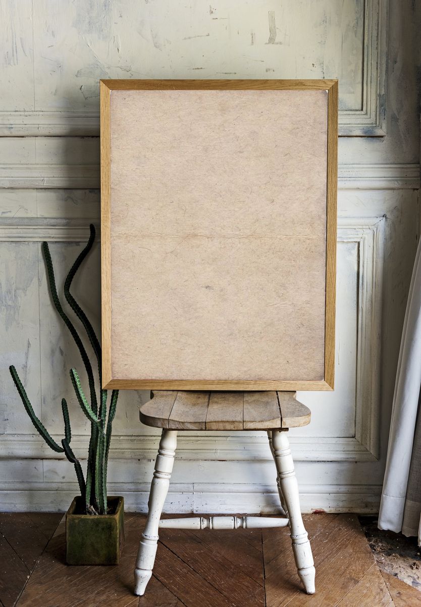 Vintage Textured Paper Poster. — room view 1