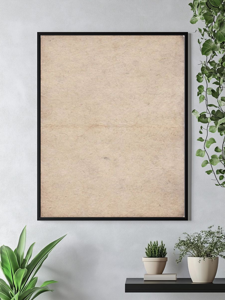 Vintage Textured Paper Poster. — room view 4