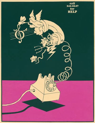 Vintage Telephone Art Print