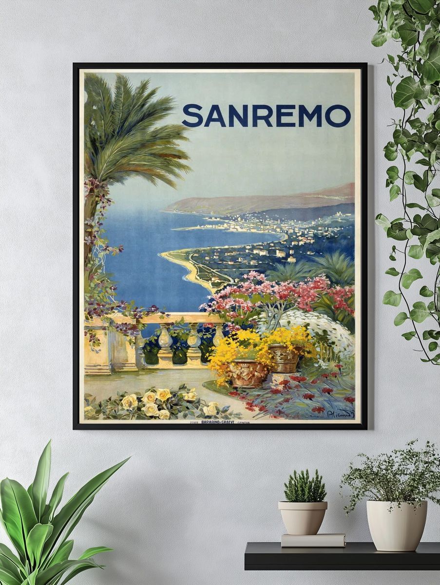 Sanremo Vintage Travel Poster. — room view 4
