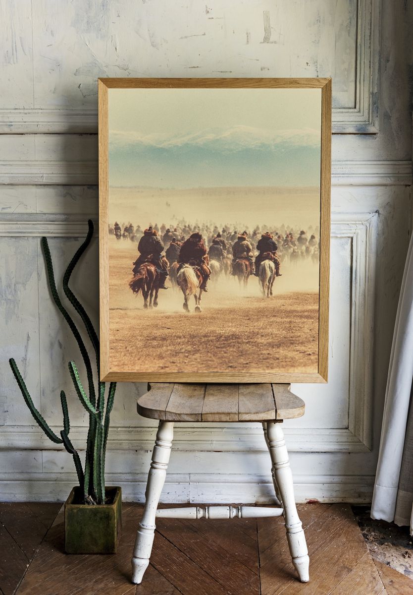 Horsemen in the Dust — Vintage Print room preview