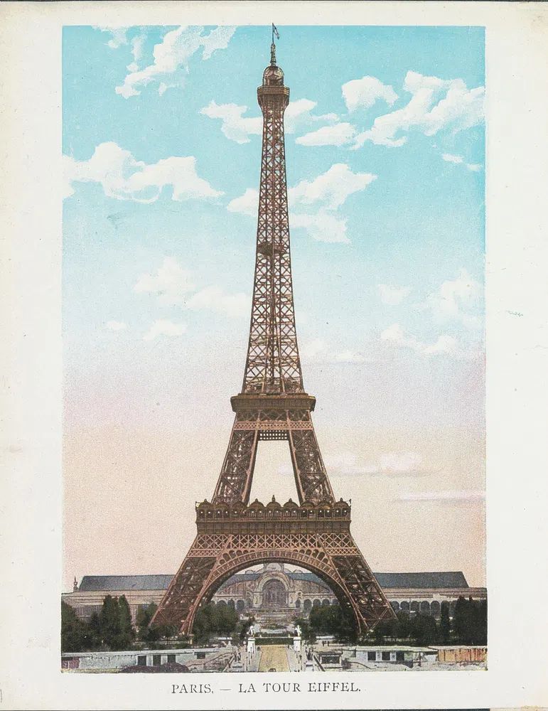 Eiffel Tower — Vintage Print. poster detail
