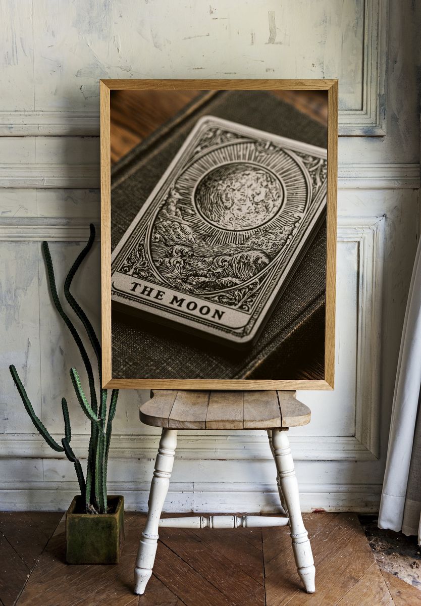 The Moon Tarot Poster. room preview
