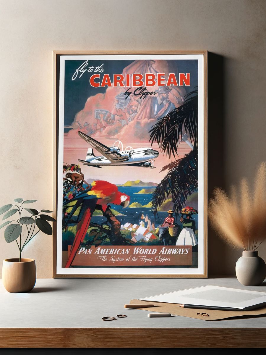 Fly Caribbean Clipper. Pan American. — room view 2