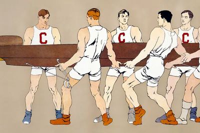 College rowing club (ca. 1907).