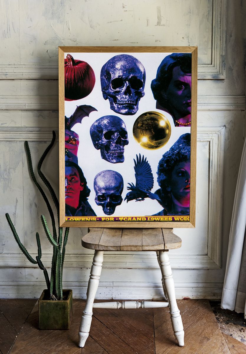 Halloween Horror Collage Poster. — room view 1