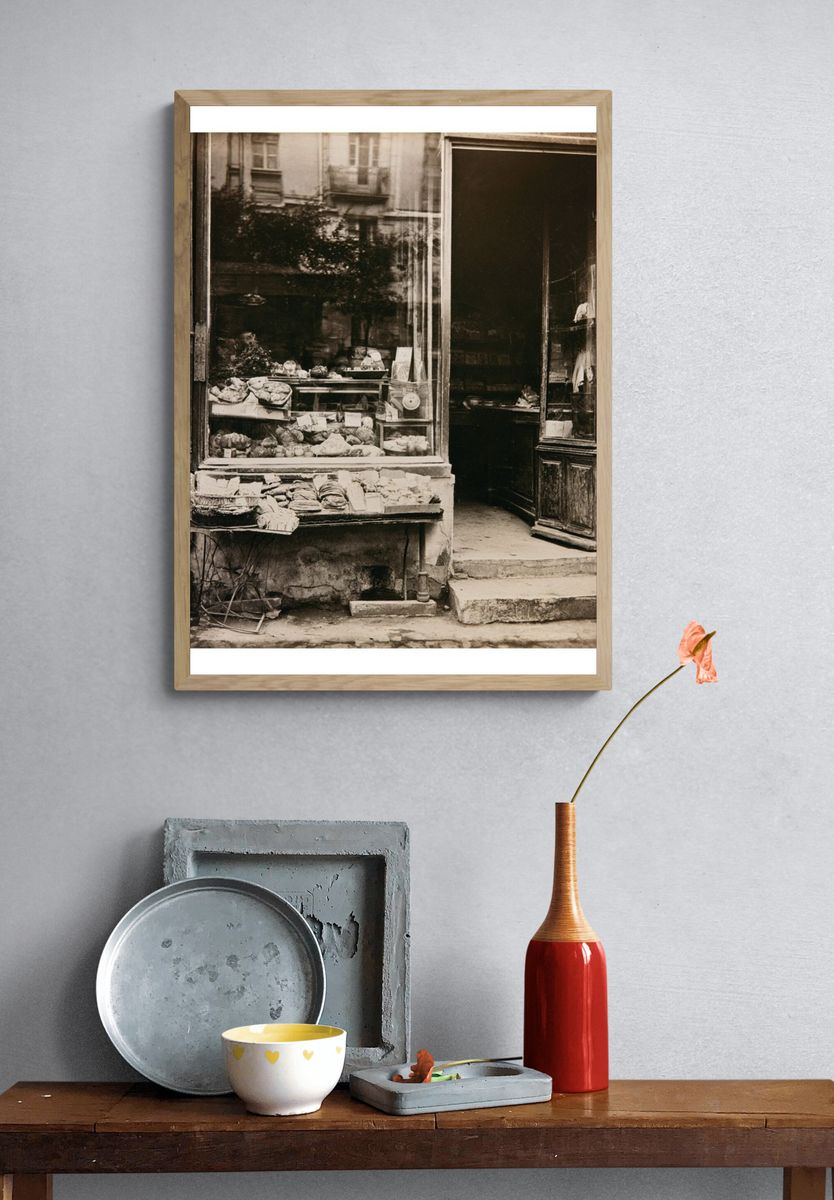 Vintage Bakery Shopfront Poster. — room view 3