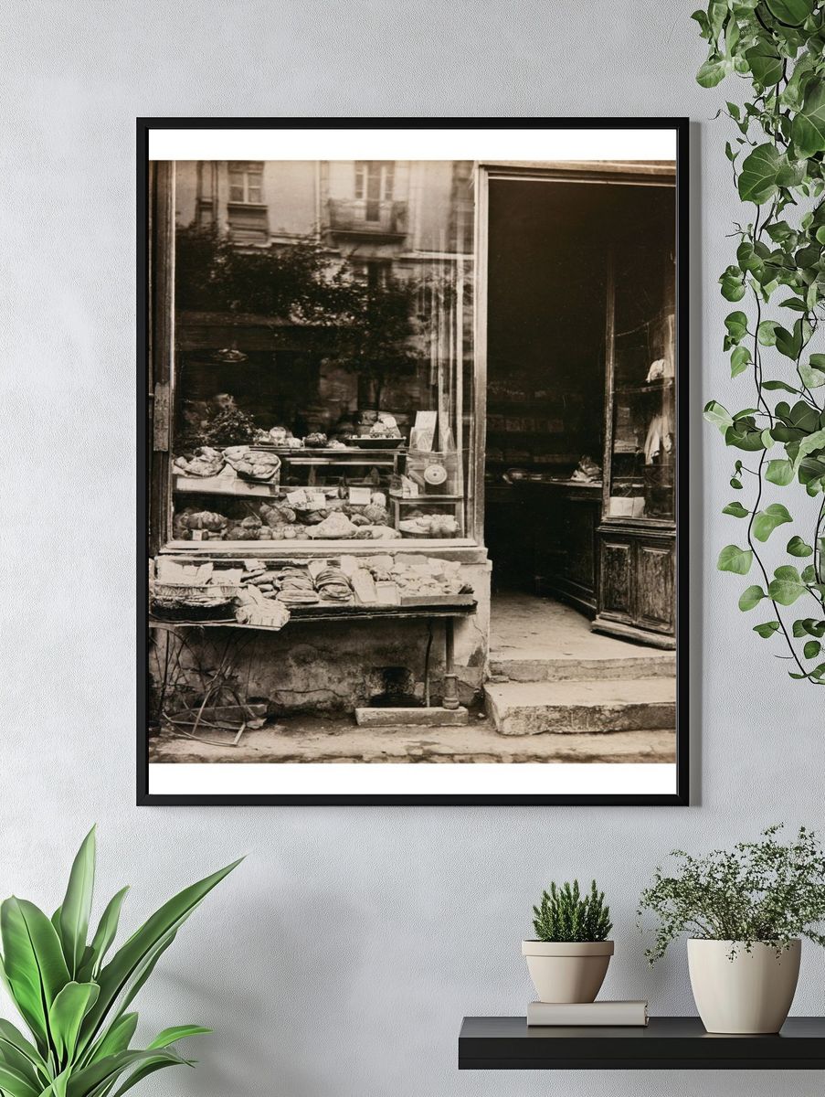 Vintage Bakery Shopfront Poster. — room view 4