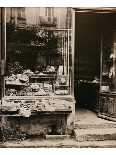 Vintage Bakery Shopfront Poster. poster