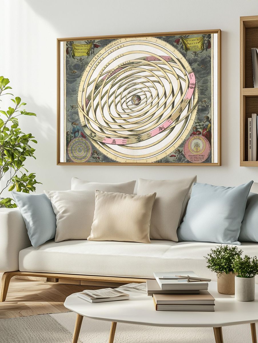 Scenograph Planetary Orbits Encompassing Earth. — room view 2
