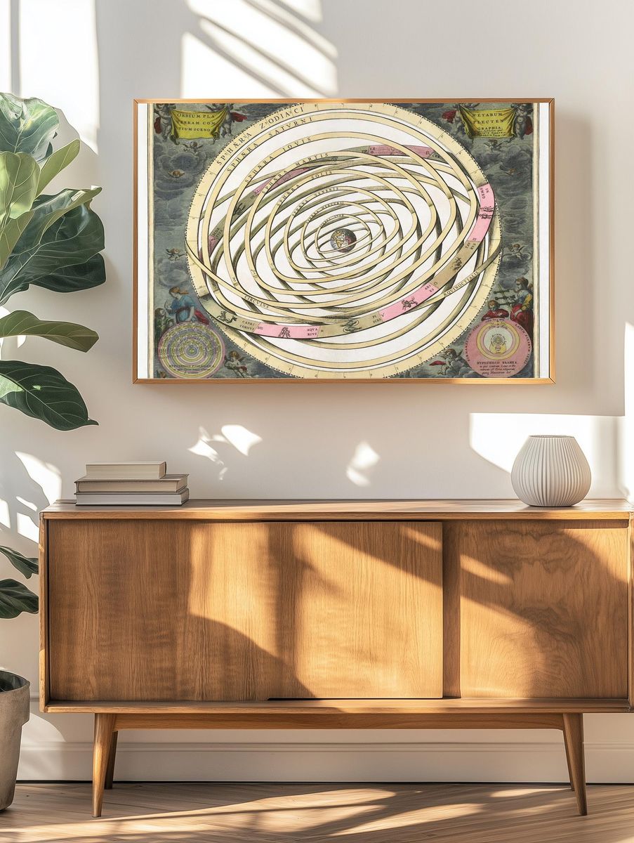 Scenograph Planetary Orbits Encompassing Earth. — room view 3