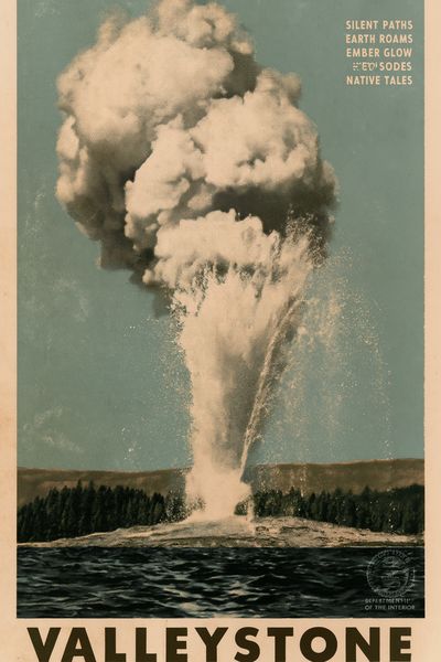 Valleystone Ethereal Realm Vintage Poster.