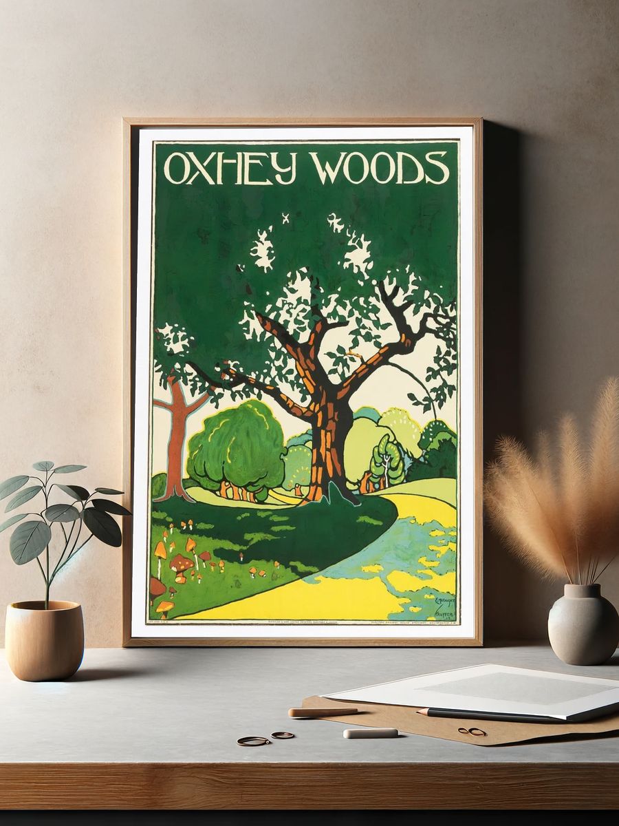 Poster, Oxhey Woods, London Underground. — room view 2