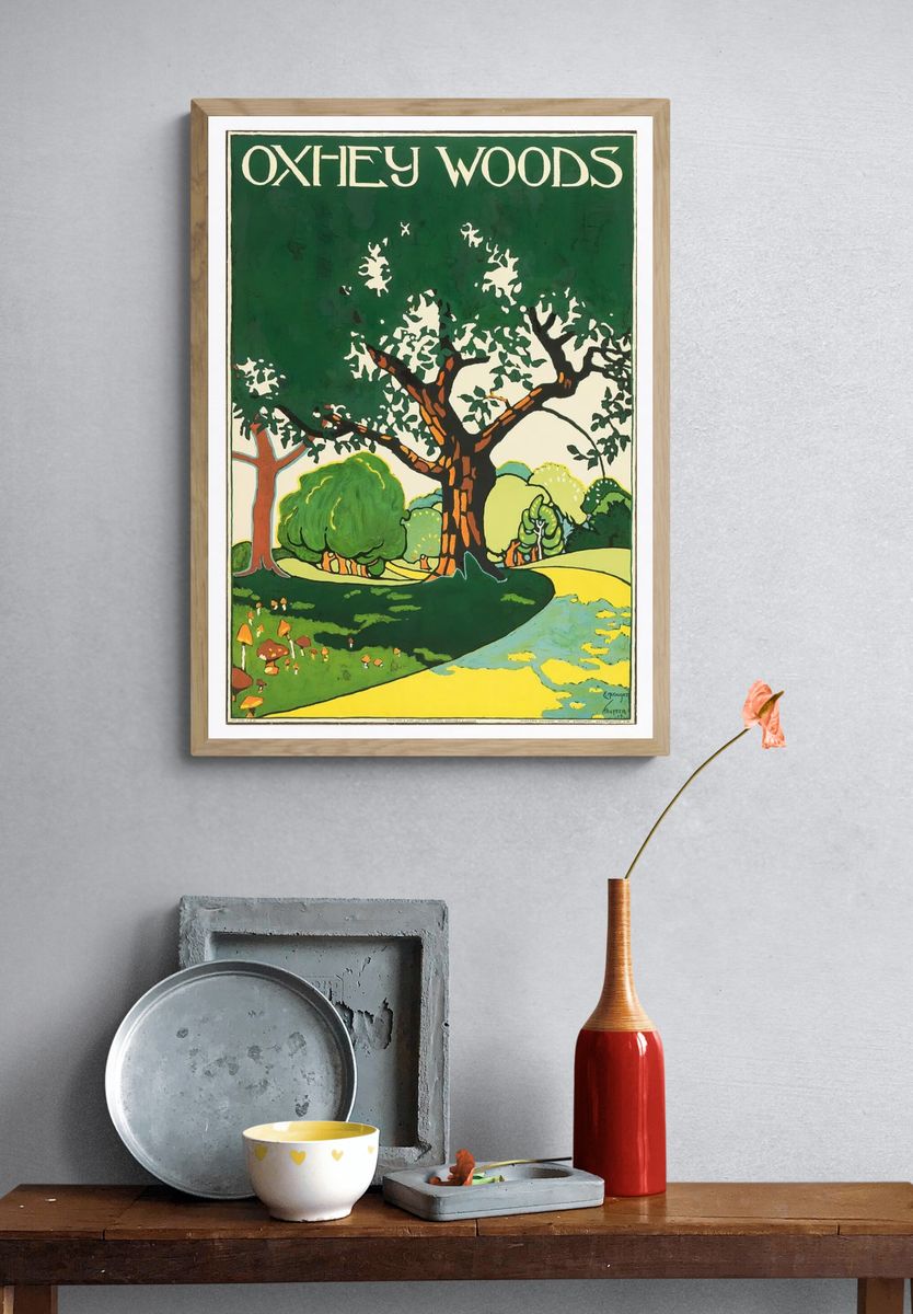 Poster, Oxhey Woods, London Underground. — room view 3
