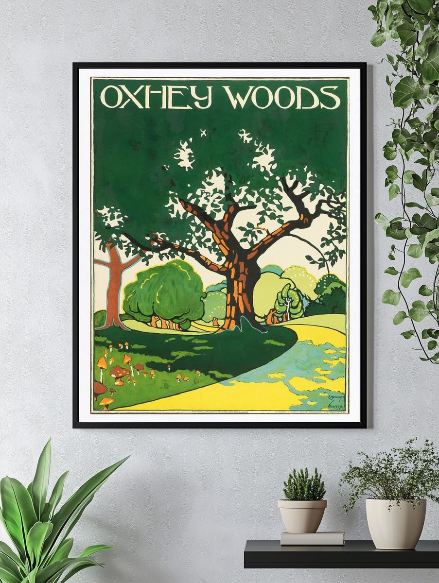 Poster, Oxhey Woods, London Underground. — room view 4