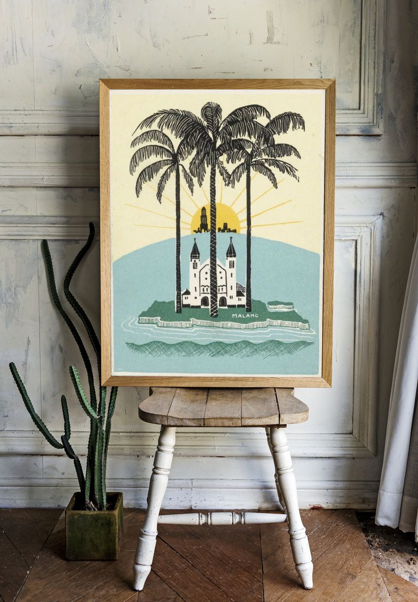 Gezicht op het eiland Malang. room preview