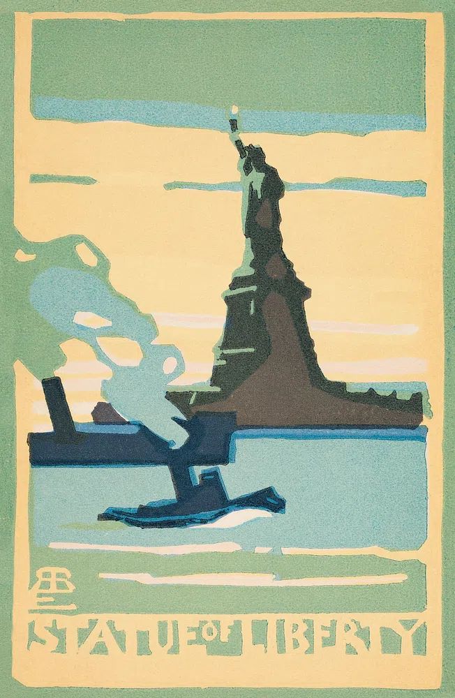 Statue Liberty (1916) Postcards: New. poster detail