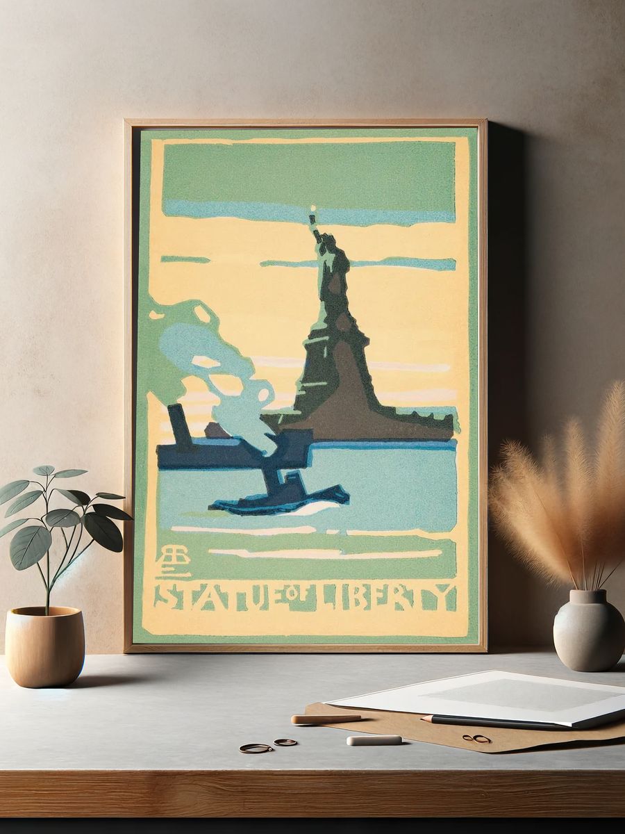 Statue Liberty (1916) Postcards: New. — room view 2