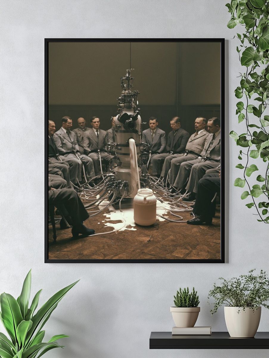 Retro Sci-Fi Laboratory Poster. — room view 4
