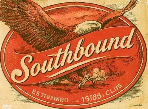 Southbound Vintage Travel Poster. poster detail