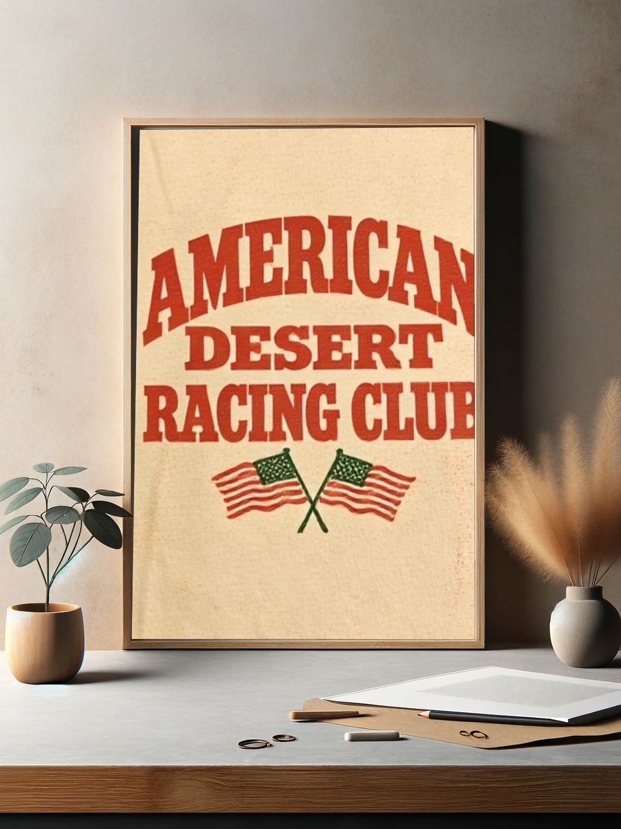 American Desert Racing Club Vintage Poster. — room view 2