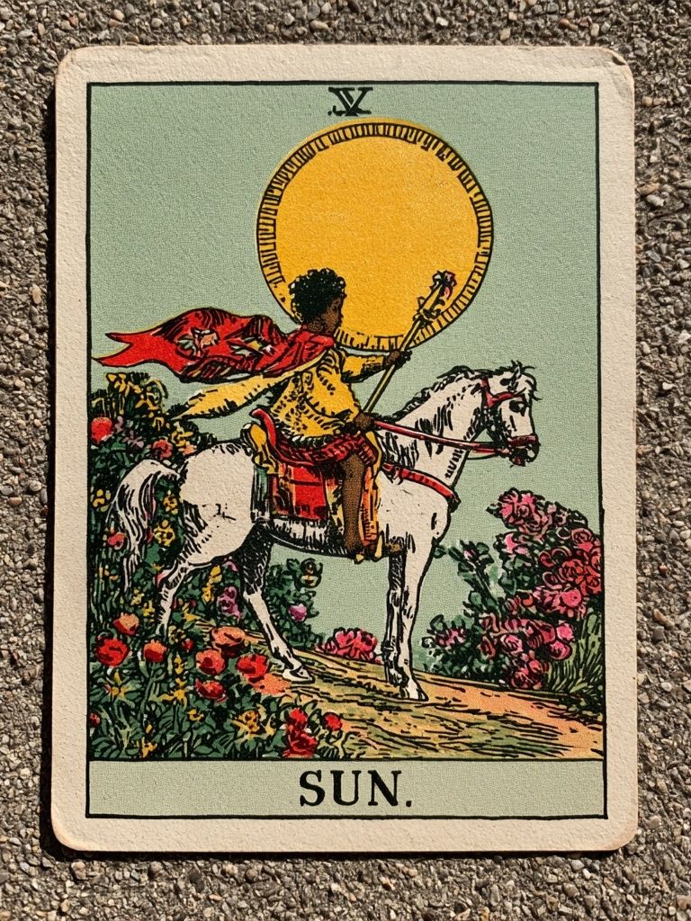 The Sun Tarot Card Poster. poster detail